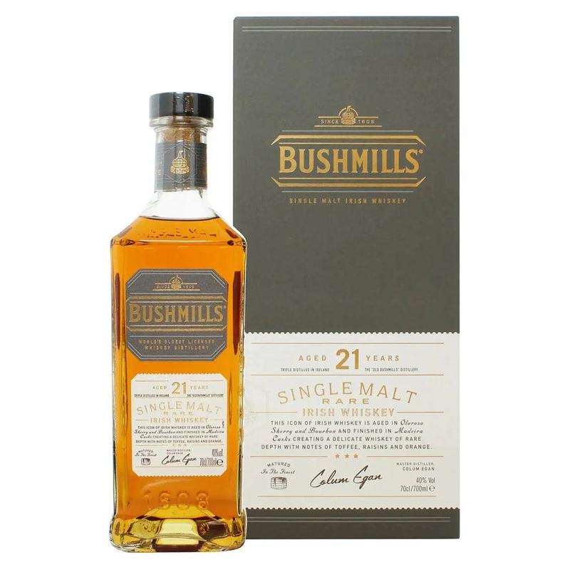 Bushmills 21 Year Old Whiskey, 70 cl