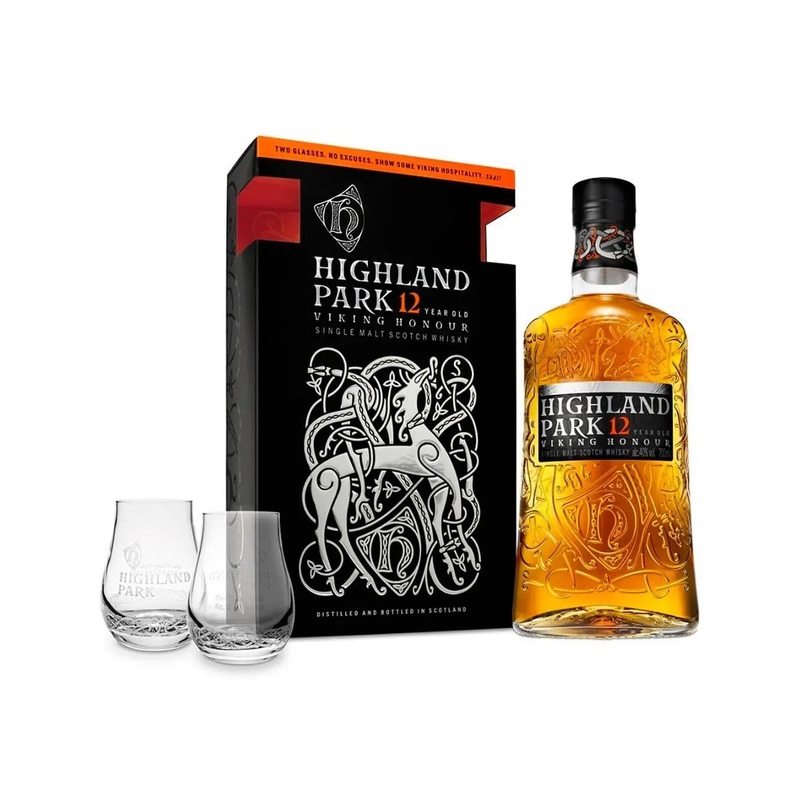 Highland Park - Viking Honour 12 Year Old Whisky Gift Set, 70 cl