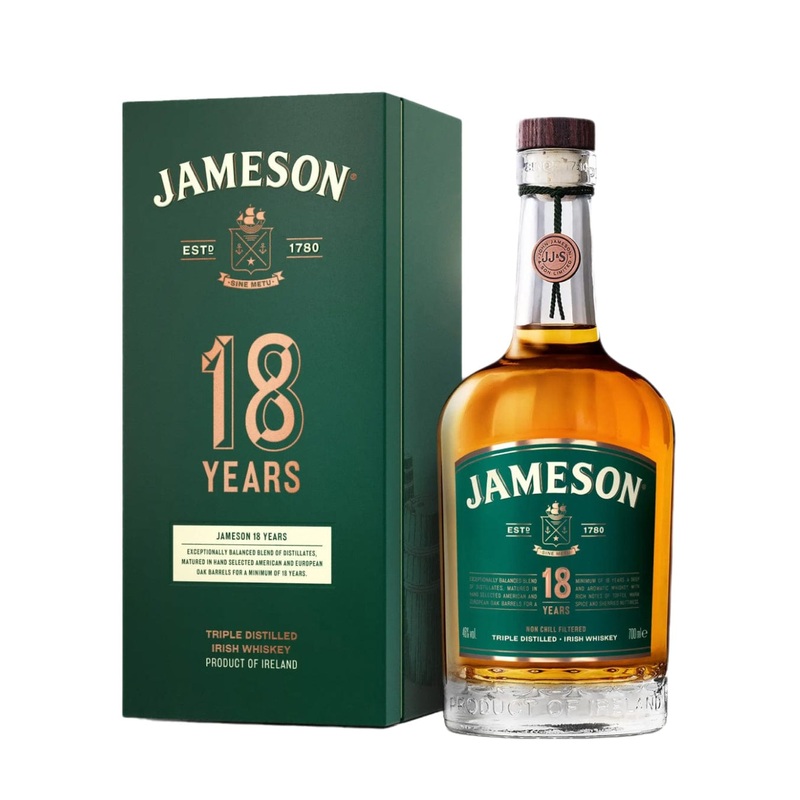 Jameson 18 Year Old Irish Whiskey, 70 cl