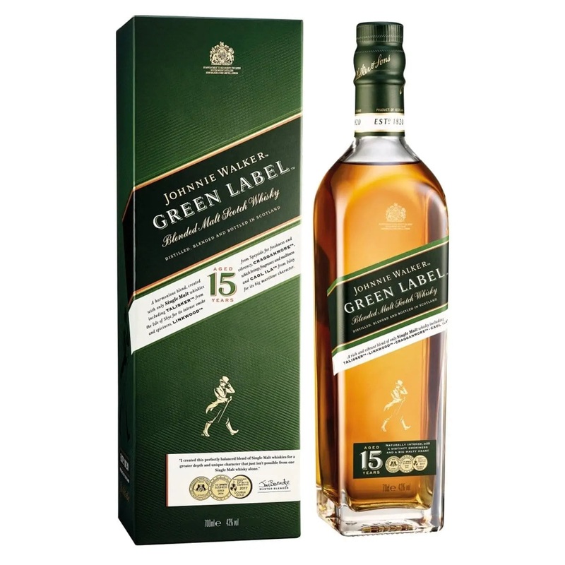 Johnnie Walker Green Label Whisky, 70 cl