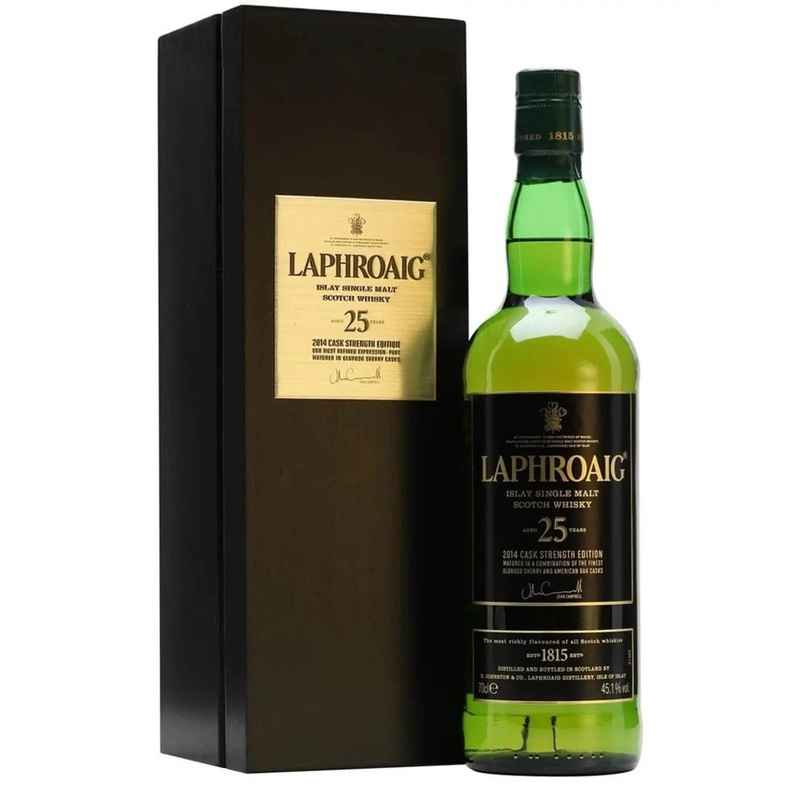 Laphroaig 25 Year Old Malt Whisky Cask Strength Bot.2014, 70 cl