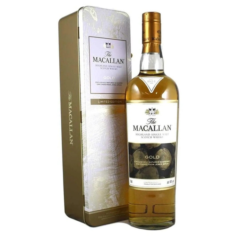 The Macallan Gold Whisky Tin Pack, 70 cl