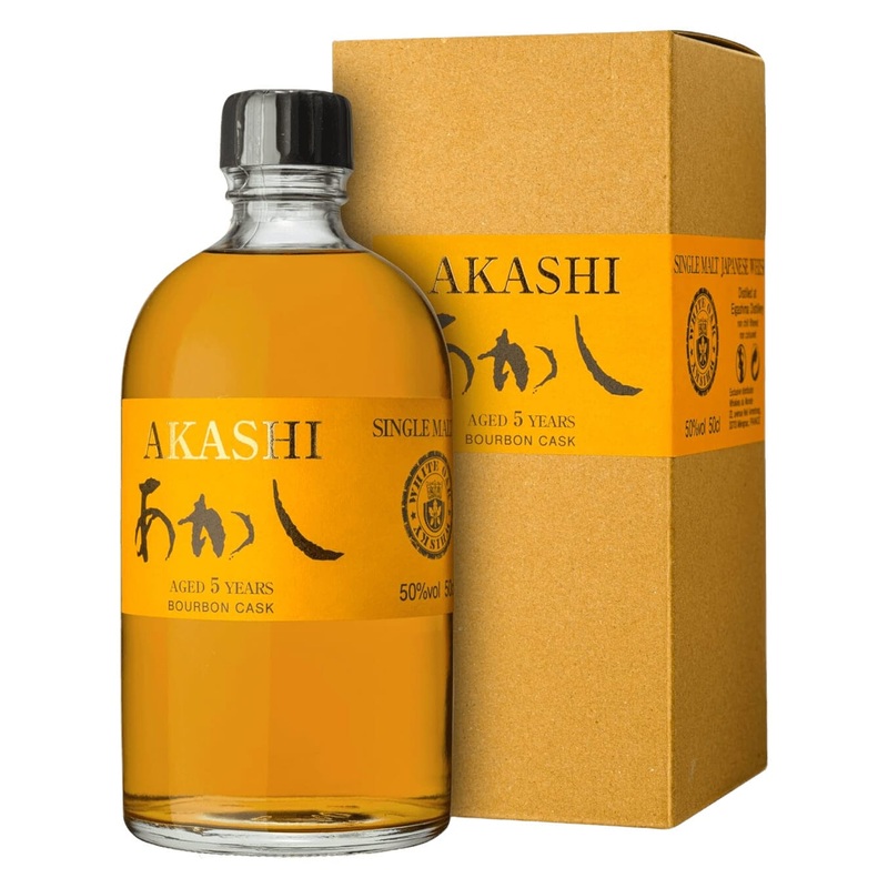 Akashi Bourbon Cask 5 Year Old Japanese Single Malt Whisky, 50 cl