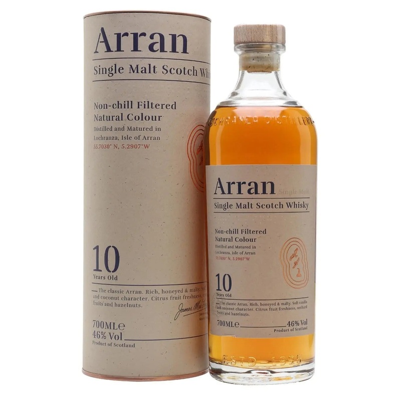 Arran 10 Year Old Single Malt Whisky, 70 cl