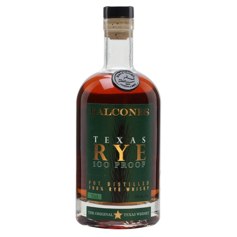 Balcones Texas Rye 100 Proof Whiskey, 70 cl