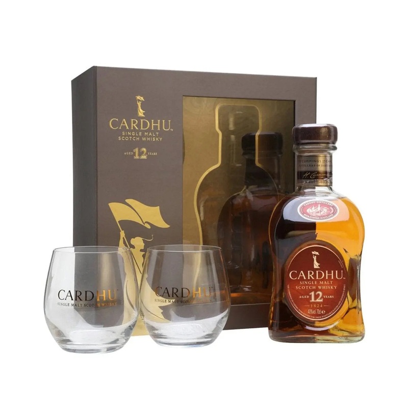 Cardhu Gold Reserve Whisky Gift Pack With Two Glasses, 70 cl