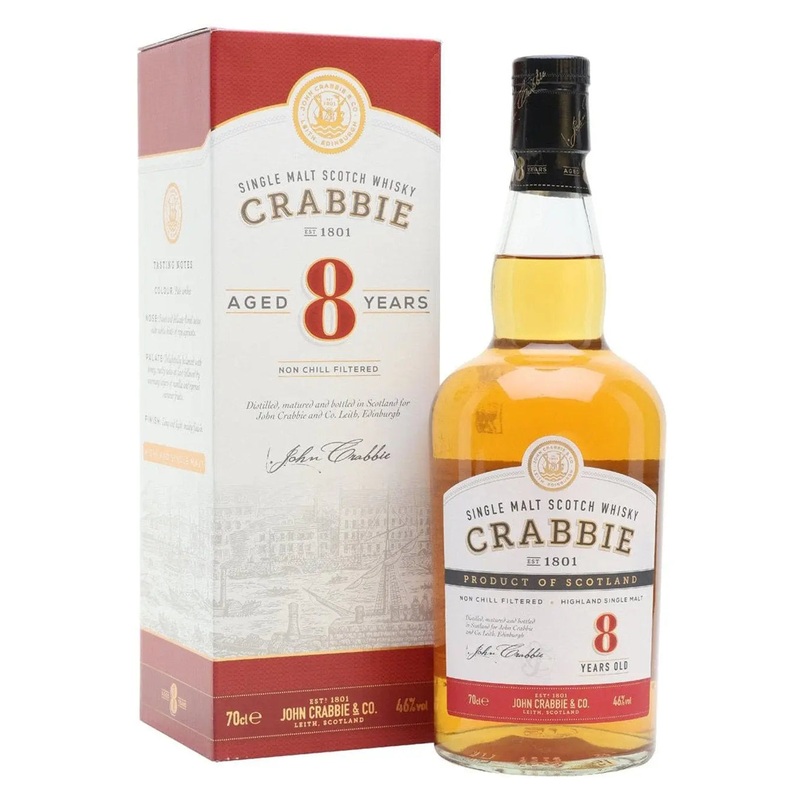 Crabbie 8 Year Old Single Malt Scotch Whisky, 70 cl