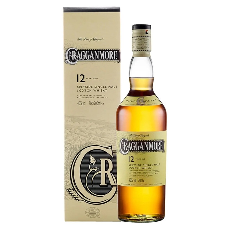 Cragganmore 12 Year Old Whisky, 70 cl