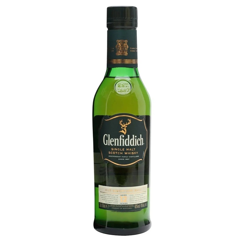 Glenfiddich Single Malt 12 Year Old Whisky Half Bottle, 35 cl