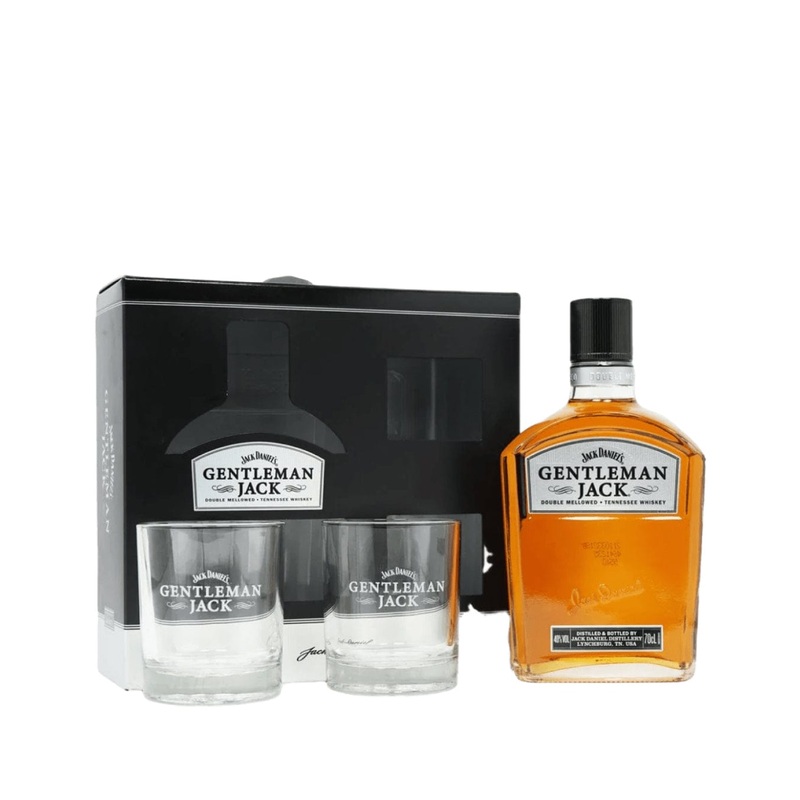Jack Daniel's Gentleman Jack Whiskey Gift Set, 70 cl