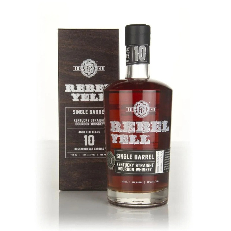 Rebel Kentucky 10 Year Old Single Barrel Bourbon 100 Proof Whiskey, 75 cl