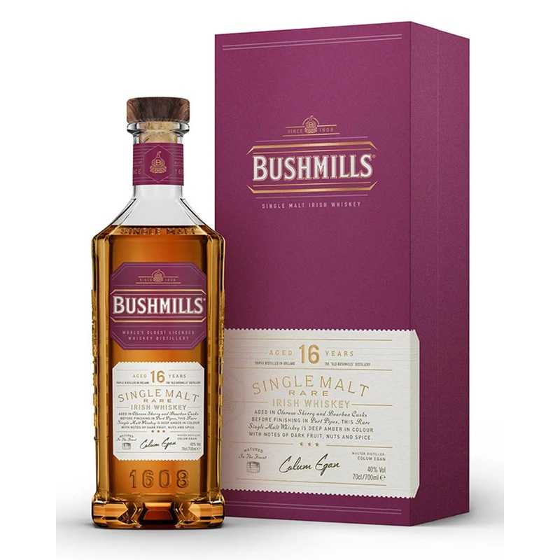Bushmills 16 Year Old Three Wood Whiskey, 70 cl