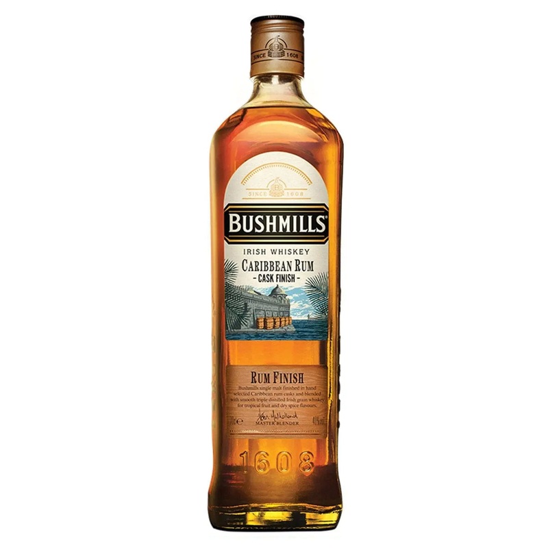 Bushmills Caribbean Rum Cask Finish Whiskey, 70 cl