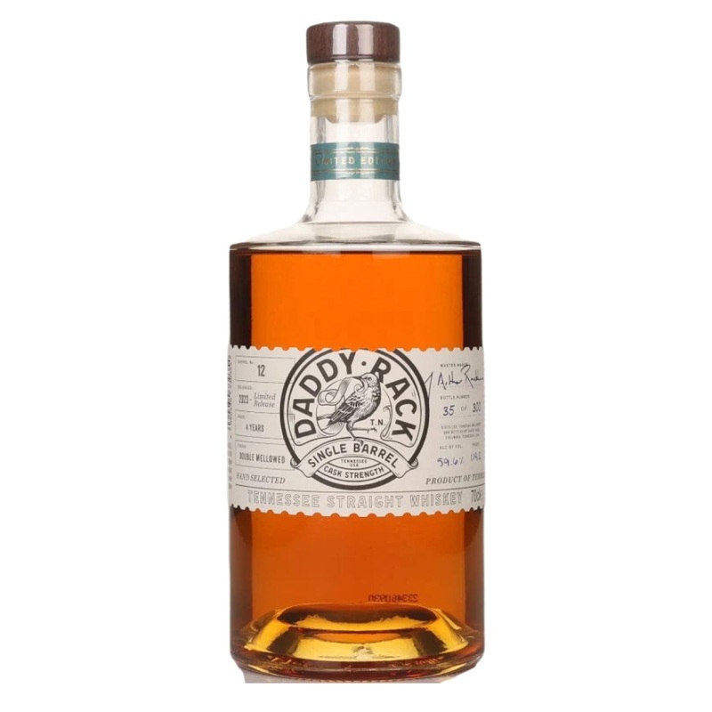 Daddy Rack 4 Year Old Cask Strength Single Barrel 12 Whiskey, 70 cl