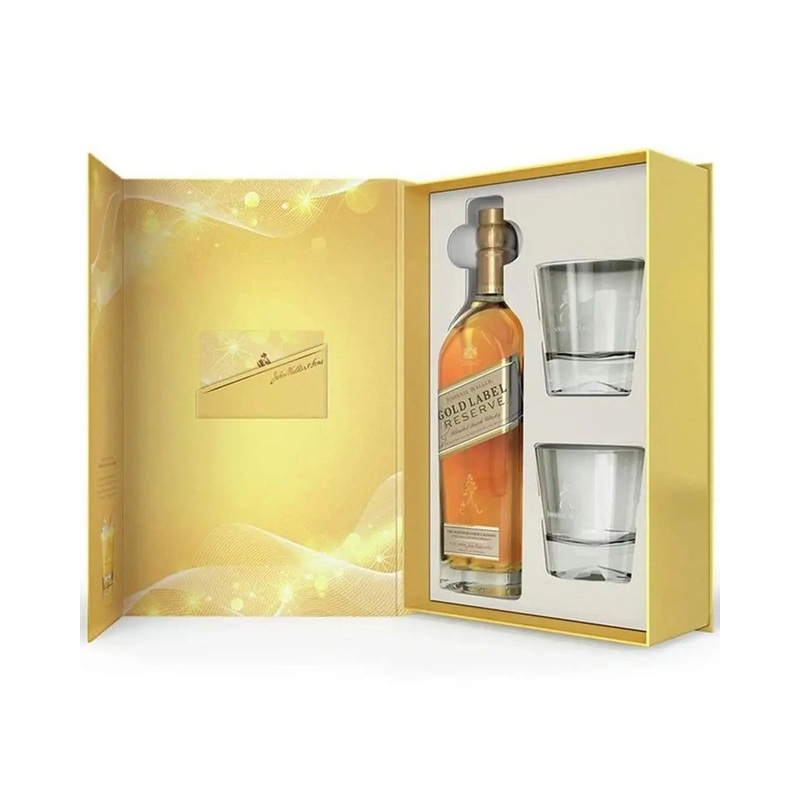 Johnnie Walker Gold Whisky Gift Set, 70 cl