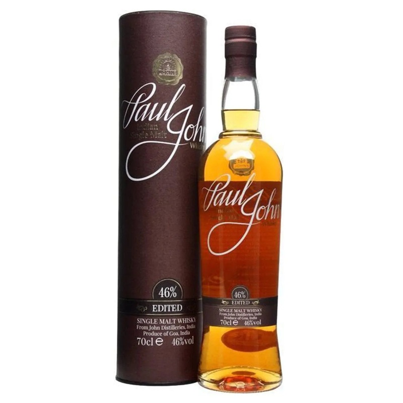 Paul John Edited Indian Single Malt Whisky, 70 cl