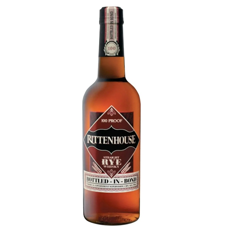 Rittenhouse Straight Rye 100 Proof Rye Whiskey, 70 cl