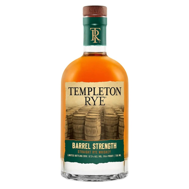 Templeton Rye Barrel Strength Whiskey, 70 cl