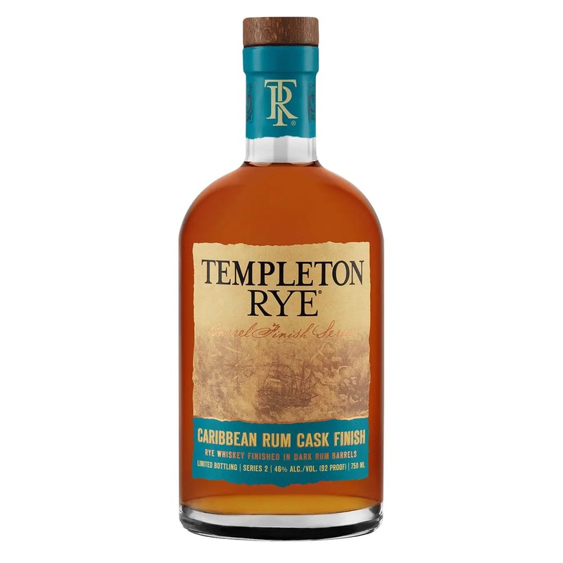 Templeton Rye Caribbean Rum Cask Finish Whiskey, 70 cl