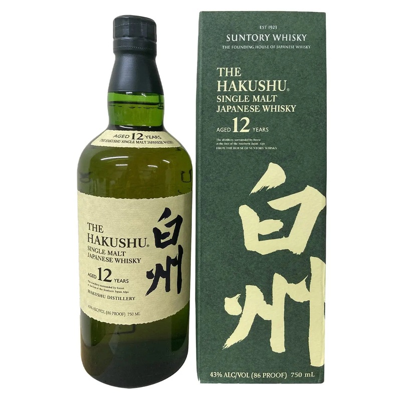 The Hakushu 12 Year Old Single Malt Japanese Whisky, 70 cl