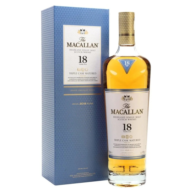 The Macallan 18 Year Old Triple Distilled Whisky, 70 cl