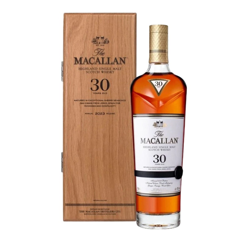 The Macallan 30 Year Old Sherry Oak Single Malt Scotch Whisky (2023 Release), 70 cl