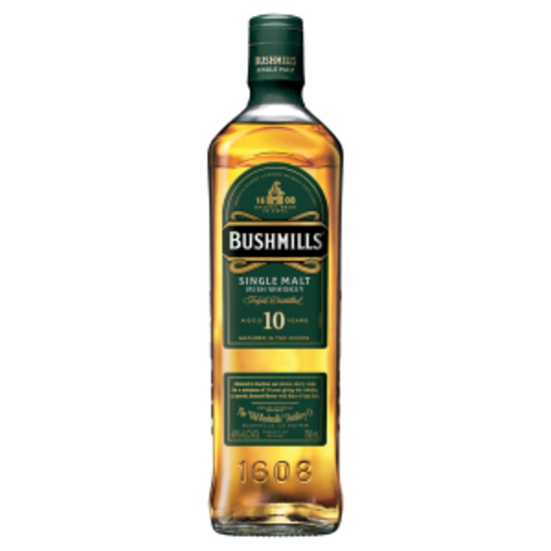 Bushmills 10 Year Old Single Malt Irish Whiskey