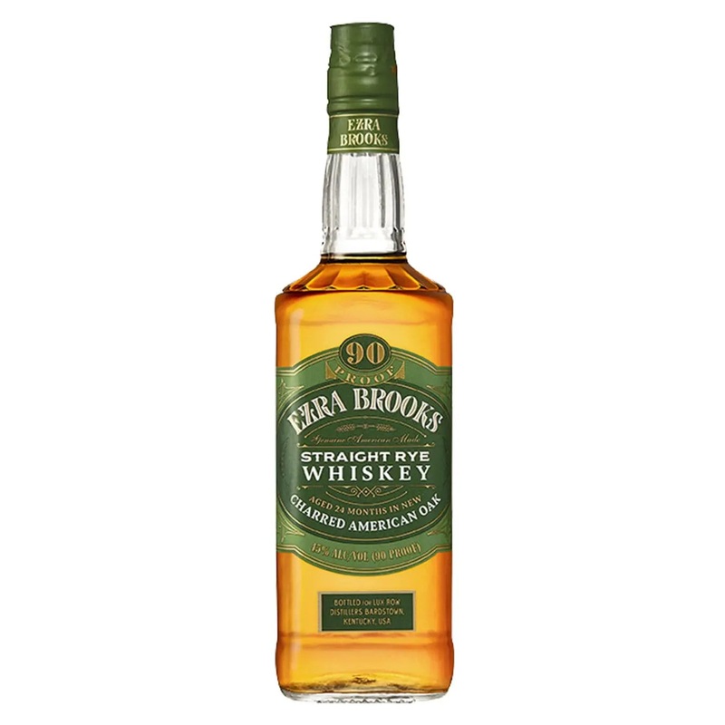 Ezra Brooks Straight Rye Whiskey, 70 cl
