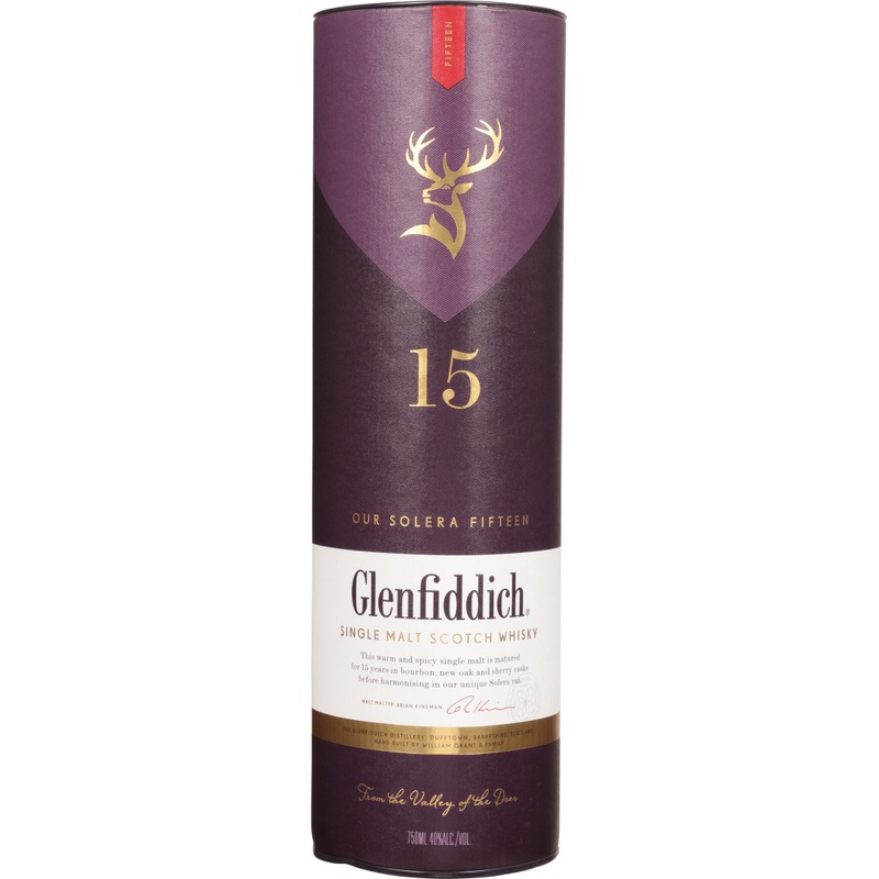 Glenfiddich 15 Year Old Single Malt Scotch Whisky