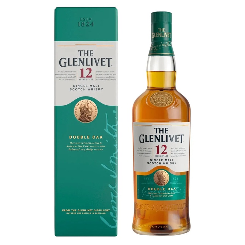 Glenlivet 12 Year Old Single Malt Scotch Whisky, 70 cl