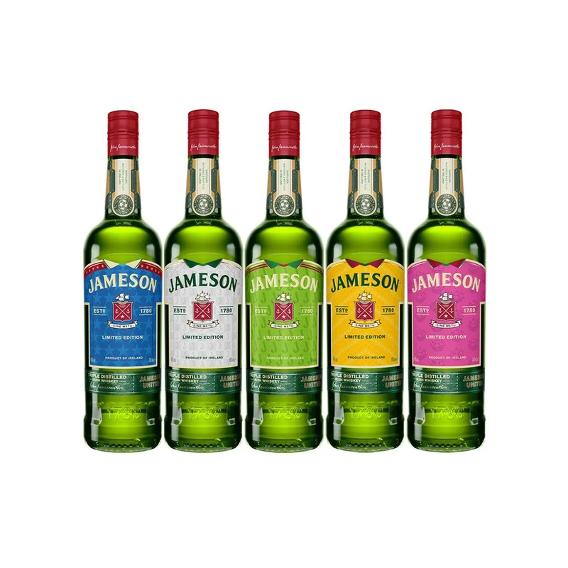 Jameson United Limited Edition Dream Team Whiskey Case, 6 x 70 cl