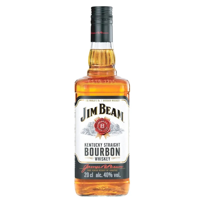 Jim Beam Bourbon Whiskey, 20 cl
