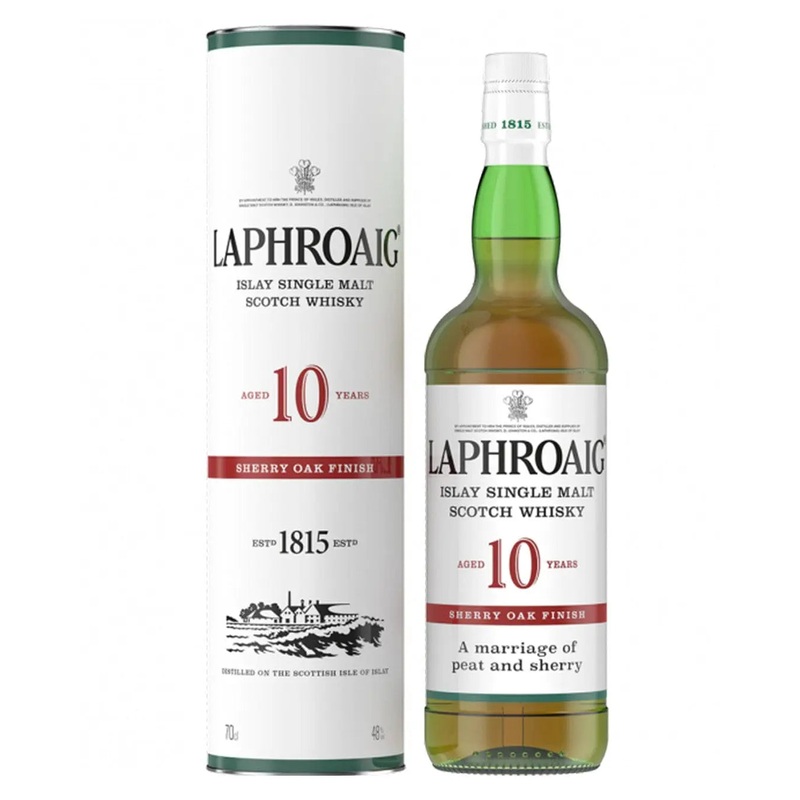 Laphroaig 10 Year Old Sherry Oak Finish Whisky, 70 cl