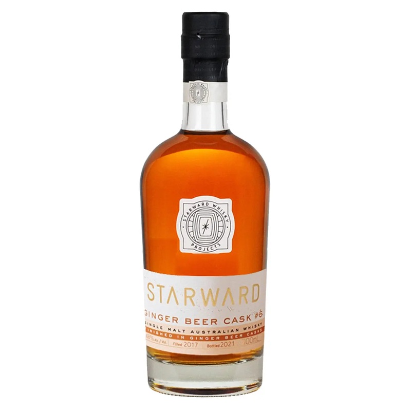 Starward Ginger Beer Cask Batch 6 Single Malt Australian Whisky, 50 cl
