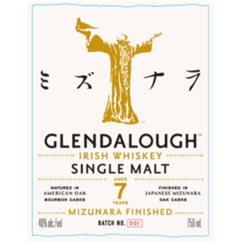 Glendalough 7 Year Old Mizunara Finished Single Malt Irish Whiskey