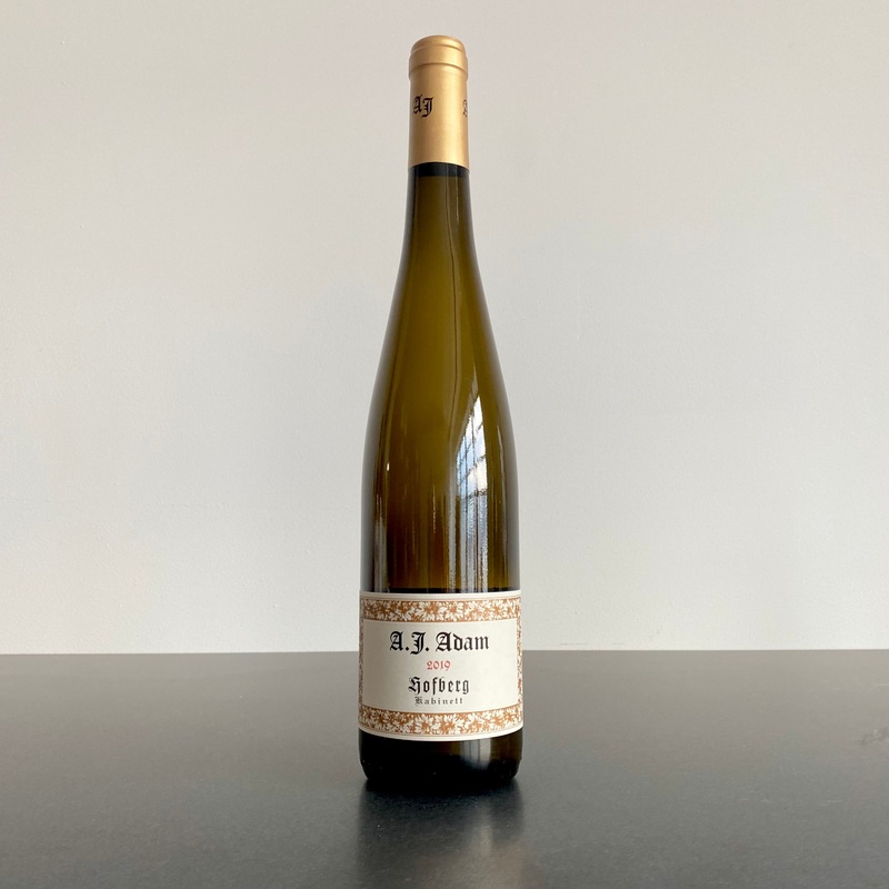 2019 Weingut A.J. Adam Dhroner Hofberg Riesling Kabinett Mosel, Germany