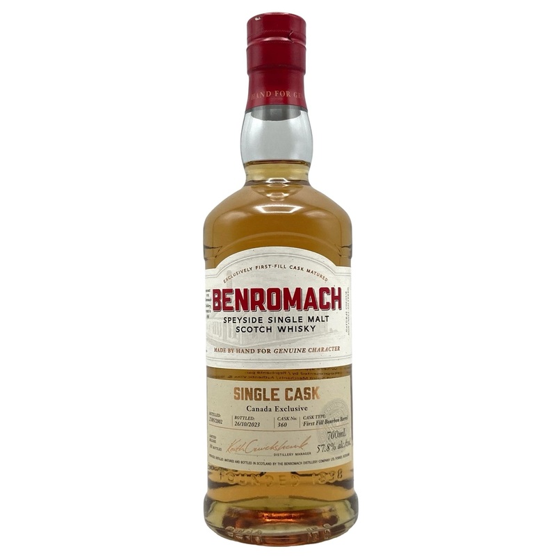 Benromach 21 Year Bourbon Cask #360 2002 Canada Exclusive