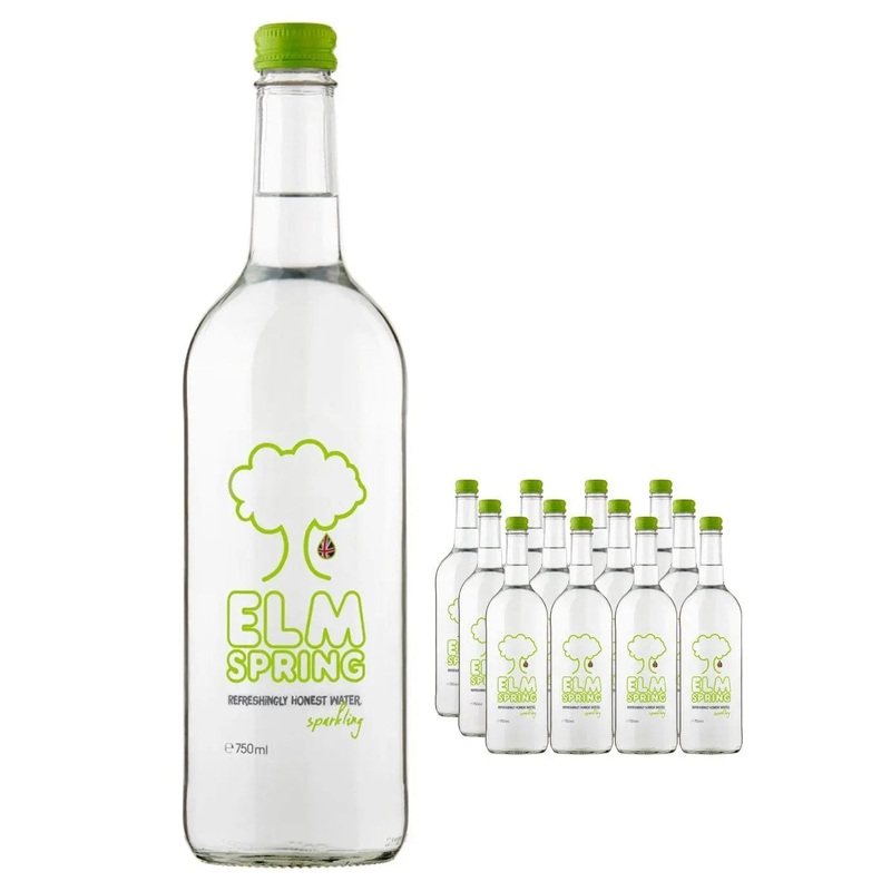 Elm Spring Sparkling Glass Bottles Multipack, 12 x 750 ml
