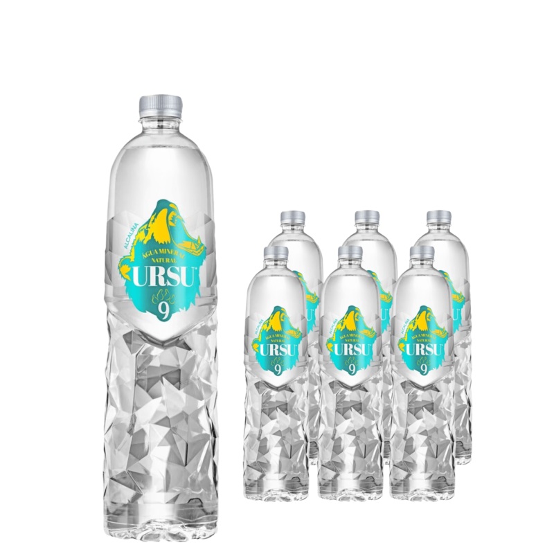 Ursu Alkaline Natural Mineral Water Multipack, 6 x 1.5 L