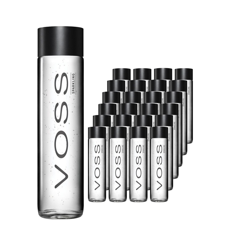 Voss Sparkling Water Glass Bottle Multipack, 24 x 375 ml