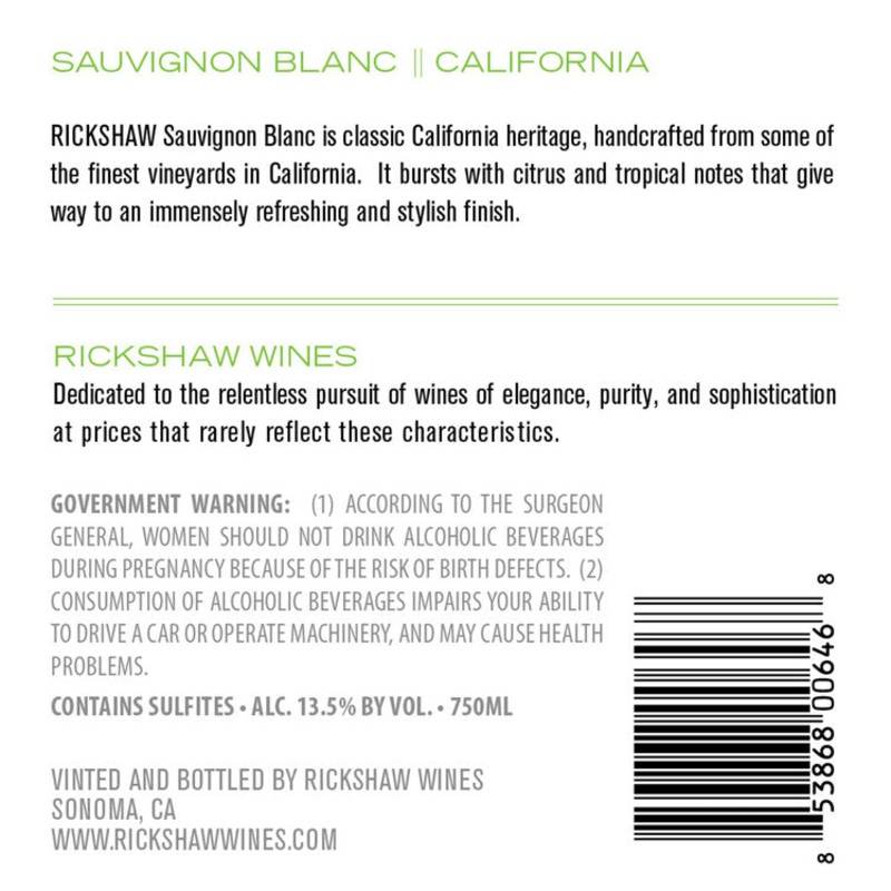 RICKSHAW SAUVIGNON BLANC KEG