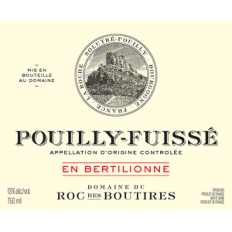 Domaine du Roc des Boutires 2018 Roc Des Boutires E Bert P Fuis