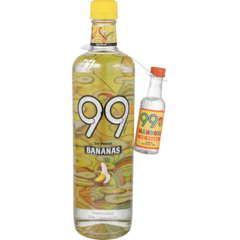 99 BRAND BANANA SCHNAPPS 99 W/ 1-50ML 99 BRAND MANGO SCHNAPPS 99 750ML