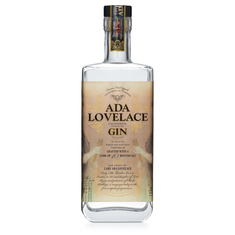 ADA LOVELACE DRY GIN 80 750ML