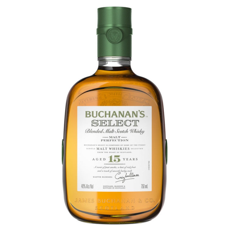 BUCHANAN'S BLENDED MALT SCOTCH SELECT 15 YR 80 750ML