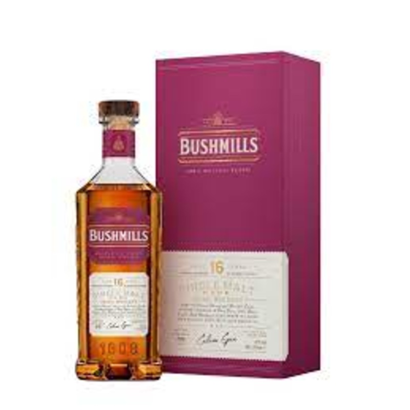 Bushmills 16 Year Old Irish Single Malt Whiskey 40% abv 70cl