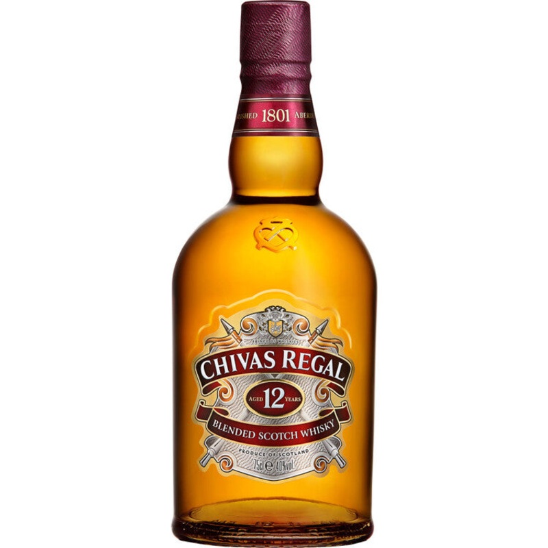CHIVAS REGAL BLENDED SCOTCH 12 YR 80 NO CARTON 750ML