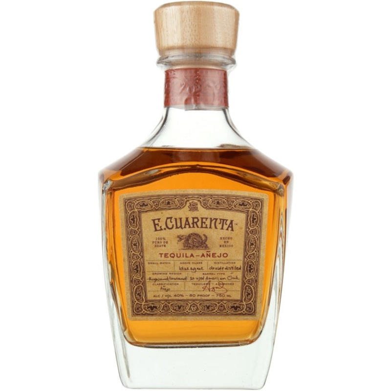 E. Cuarenta Tequila Anejo 80 750ML