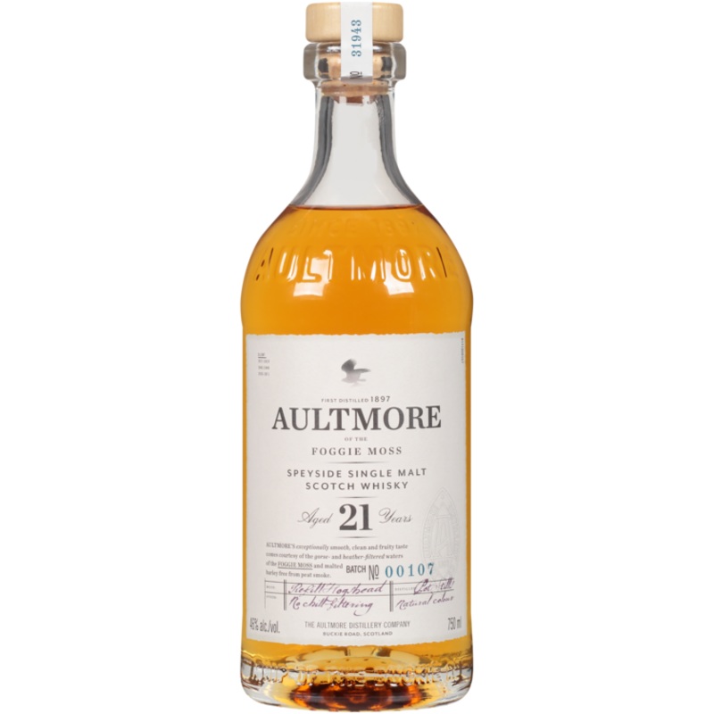 AULTMORE SINGLE MALT SCOTCH 21 YR 92 750ML