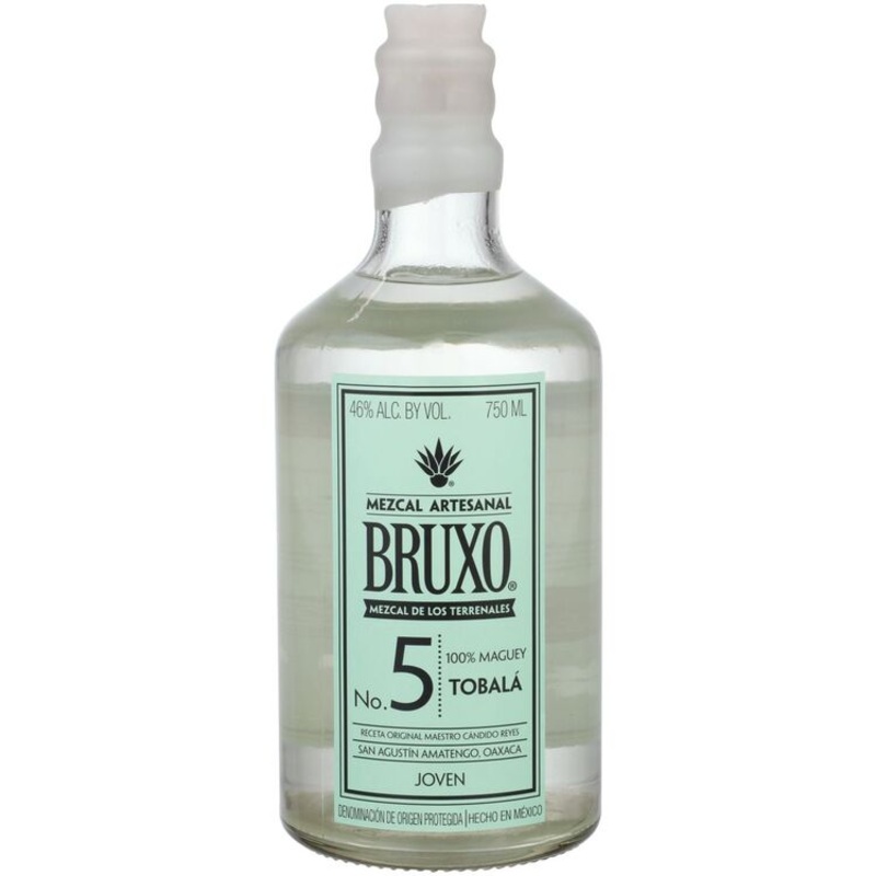 Bruxo Mezcal Artesanal Joven No. 5 Tobala 92 750ML